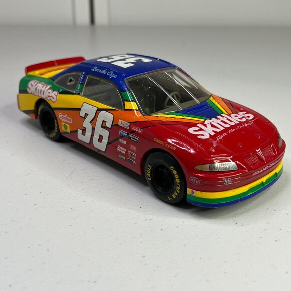 NASCAR Diecast Model 1996 Pontiac Grand Prix #36 Skittles Derrick Cope (damaged) - Picture 3 of 13